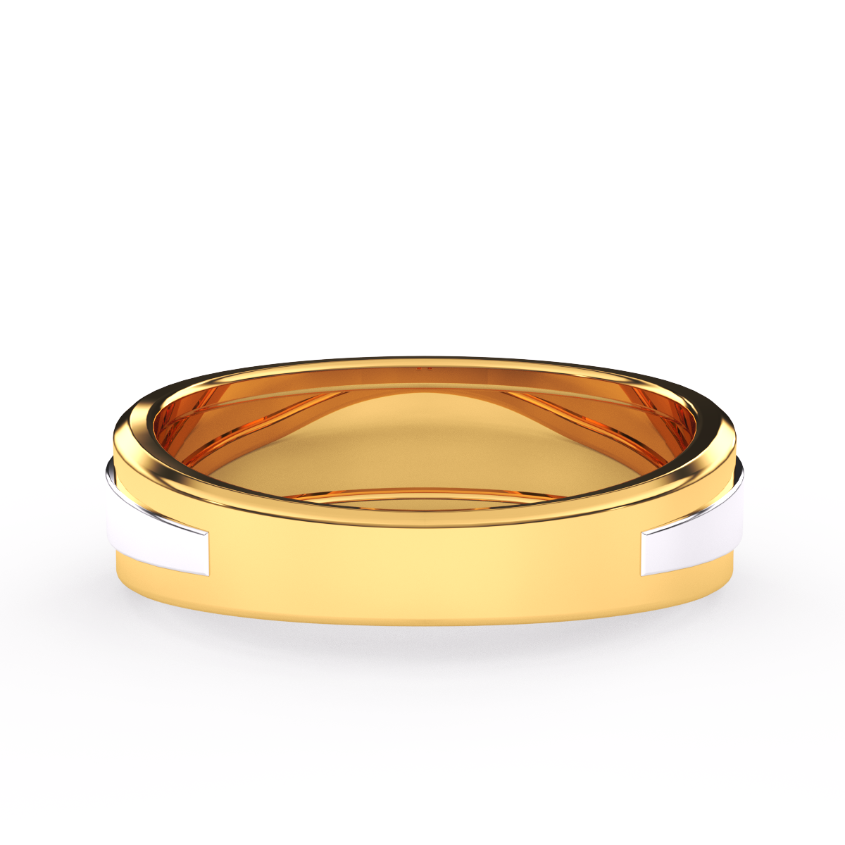 Minimalist Colorless Diamond Wedding Band